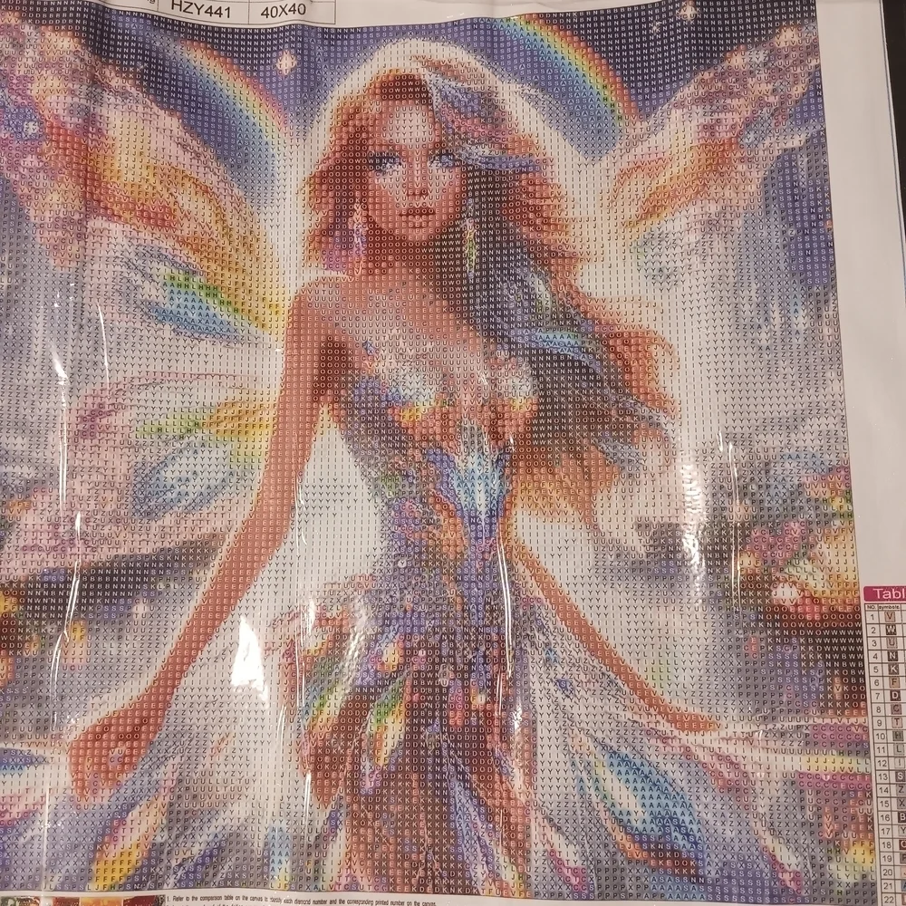 Colorful Rainbow Fairy Diamond Painting Kit 40x40